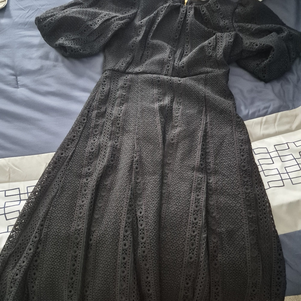 Calvin Klein Black Long Sleeve Dress
